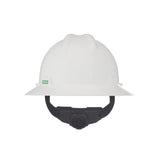 Msa 475369 v-Gard White Full-Brim Hard Hat With Fas-Trac iii Ratchet Suspension