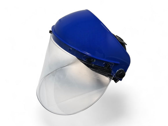 MCR Safety 103 Ratchet Headgear  Face Shield Bagged Together Polycarbonate Face