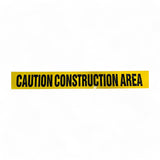 Barricade Tape, 3 in. x 1000 ft. Roll, Yellow, "CAUTION CONSTRUCTION AREA"