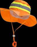 Ironwear 1271-O Booney Hat with Adjustable Neck Strap, Orange
