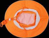 Ironwear 1271-O Booney Hat with Adjustable Neck Strap, Orange