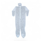 Ultra-Lightweight Disposable Coverall with Hood, Boots, Zipper Front (25/Case)