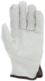 MCR Safety 32113DP Leather Drivers Work Gloves Select Grade Grain Cow Double Pal
