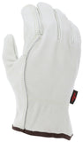 MCR Safety 32113DP Leather Drivers Work Gloves Select Grade Grain Cow Double Pal