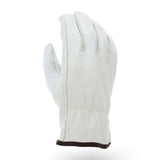 MCR Leather Drivers Work Gloves Buffalo Grain Leather keystone Thumb 12 Pairs