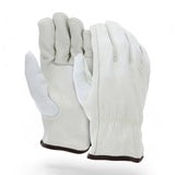 MCR Leather Drivers Work Gloves Buffalo Grain Leather keystone Thumb 12 Pairs