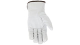 MCR Safety 3313T Leather Drivers Insulated Work Gloves Buffalo Grain with Shirre