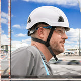 3976-L Raptor Vented Type II Safety Helmet Hard Hat - Lime