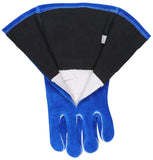 MCR Safety 4600 Blue Beast Leather Welding Work Gloves Jersey Lined Select Side