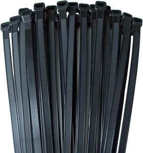 14" l, 11/64 Heavy Duty Zip Ties For Heavy Duty Cables Black 100/Pk