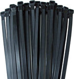 14" l, 11/64 Heavy Duty Zip Ties For Heavy Duty Cables Black 100/Pk
