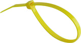 6 Inch Yellow Zip Ties, 100 Pack, 40lb Strength, Uv Resistant Strong Nylon Cable