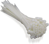 11" Heavy Duty Zip Ties For Heavy Duty Cables White 100/Pk