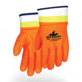 MCR 6410SCHV Oil Hauler Double Dipped Work Gloves Hi-Visibility Orange, 6 Pairs