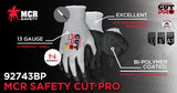 MCR Safety 92743BP Cut Pro 13 Gauge HyperMax Shell Cut, Abrasion and Puncture Re