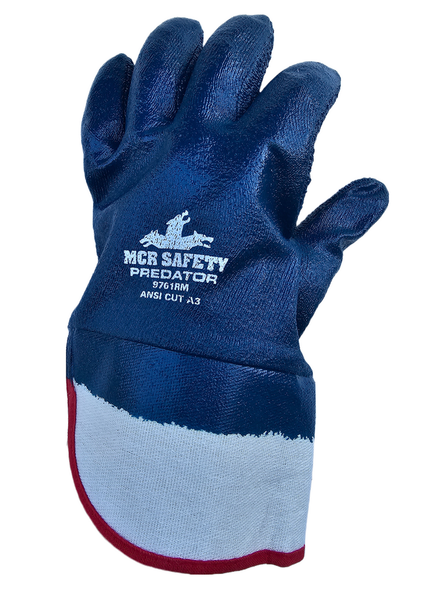 MCR 9761R Predator Series Fully Nitrile Coated Work Gloves 12 Pairs ...