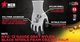12 Pairs of MCR Safety 9673 NXG Work Gloves 13 Gauge Gray Nylon Black Nitrile Fo