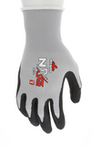 12 Pairs of MCR Safety 9673 NXG Work Gloves 13 Gauge Gray Nylon Black Nitrile Fo