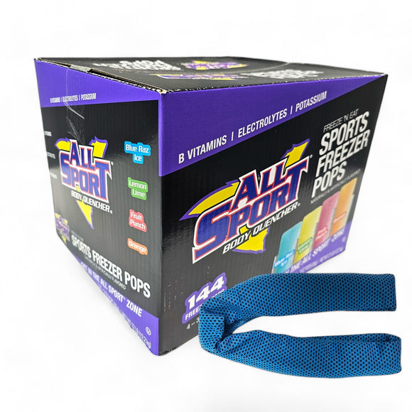 All Sport Hydration Freezer Pops (Case/144) includes 1 Cooling Towel