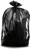 36" x 60" Black Unprinted Waste Bags - 3 Mil 55-60 Gallon