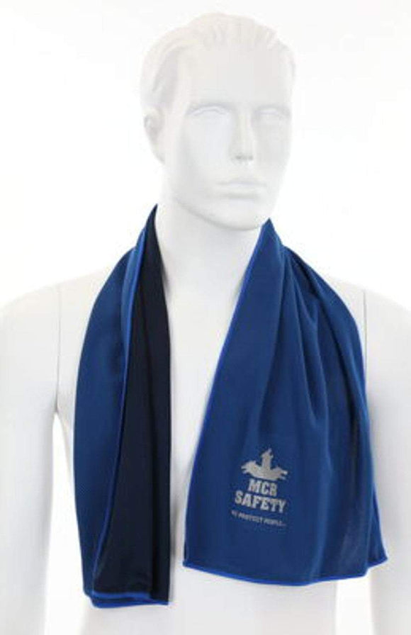 MCR Safety CGT13 Cooling Gear 1 Piece Large Blue Cooling Towel Lightweight Polye