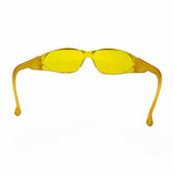 Safety Glasses CL114 Checkmate, Amber Lens, Non-Slip Bayonet Temples, 12-Pack