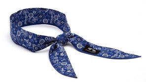 Pyramex CNB12PKB Beaded cooling bandana (12 Pack) - blue paisley