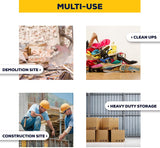 Contractor Disposables Bags - 6 MIL 38" X 58" BLACK NON-PRINTED 55-60 Gallon
