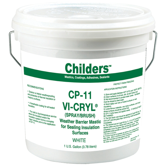 Childers CP-11 White Brush/SP Mastic Vicryl 2 Gallons