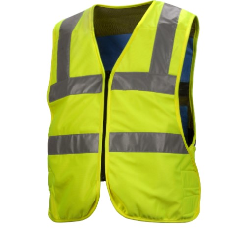 Pyramex CV200M Cooling Vest - Lime - Size 2x Large-5x Extra Large, Gray