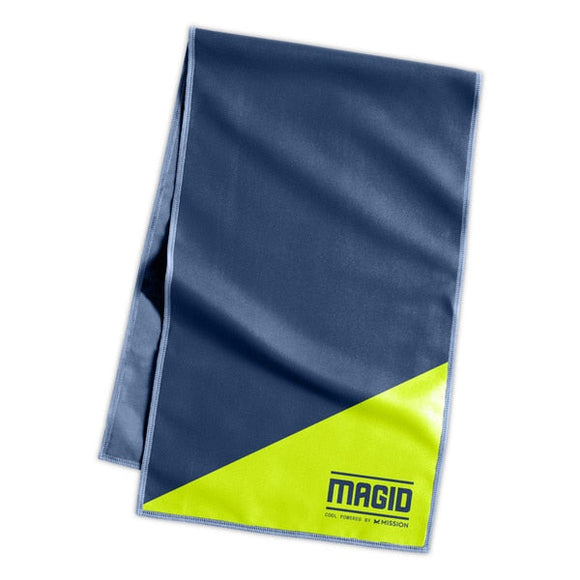 Magid Cool Powered by Mission D0S01150 Navy Blue/Hi-Vis Lime Yellow Cooling Micr