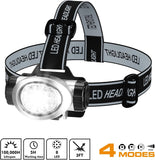 EverBrite 5-Pack LED Headlamp, 4 Lighting Modes, Pivoting Head