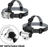 EverBrite 5-Pack LED Headlamp, 4 Lighting Modes, Pivoting Head
