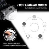 EverBrite 5-Pack LED Headlamp, 4 Lighting Modes, Pivoting Head