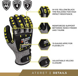 Palmer Safety X64 Cut & Impact Protection, Light & Breathable, Cut A6 1 Pair