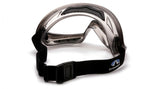 Pyramex CAPSTONE Gray Direct/Indirect Goggle with Clear H2X Anti-Fog Lens