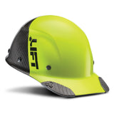 HDC50C-19HC Dax Fifty 50 Carbon Fiber Cap (50/50 Hiviz Yellow Gloss)