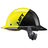 HDF50C-19HC Dax Fifty 50 Carbon Fiber Full Brim Hardhat (50/50 Hiviz Yellow Glos
