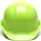 Pyramex HP14031 SL Series Cap Style Hard Hat Hi Vis Lime Cap Style 4-Point Snap