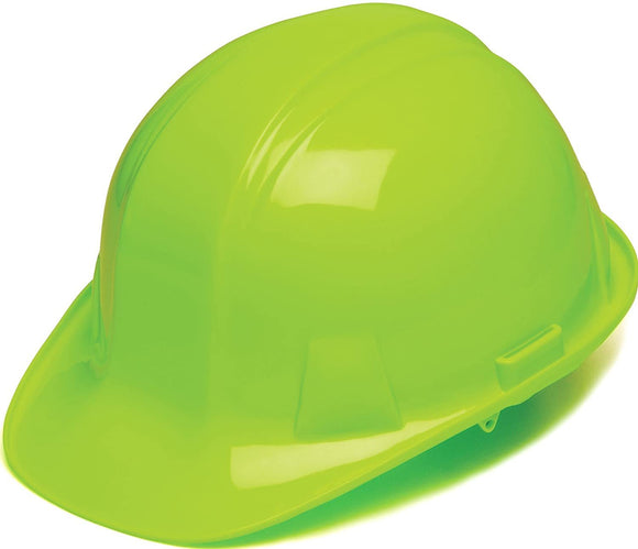 Pyramex HP14031 SL Series Cap Style Hard Hat Hi Vis Lime Cap Style 4-Point Snap