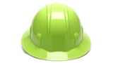 Pyramex Safety SL Series HP24131 Hi Vis Lime Full Brim Style 4-Point Ratchet