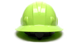 Pyramex Safety SL Series HP24131 Hi Vis Lime Full Brim Style 4-Point Ratchet