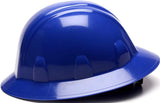 12-Pyramex SL Series Full Brim Hard Hat HP24160 Blue Full Brim Style 4-Point Rat