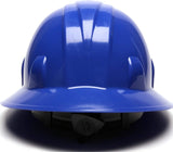 12-Pyramex SL Series Full Brim Hard Hat HP24160 Blue Full Brim Style 4-Point Rat