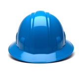 Pyramex SL Series Full Brim Hard Hat HP24162 Light Blue Full Brim Style 4-Point