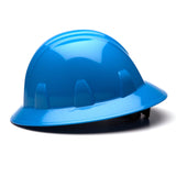 Pyramex SL Series Full Brim Hard Hat HP24162 Light Blue Full Brim Style 4-Point