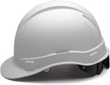 Pyramex Ridgeline Cap Style Hard Hat HP44116 Matte White Graphite Pattern Cap St
