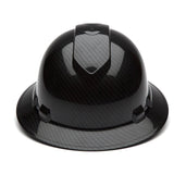 Pyramex - HP54117S Shiny Black Graphite Pattern Full Brim Style 4-Point Standard