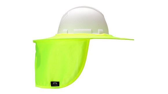 Pyrarex  Hard Hat Shades HPSHADEC30 Hi-vis Yellow Collapsible Hard Hat Brim with