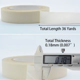 High-Temp Glass Cloth Tape 2" x 36 yds 7 Mils (2 Rolls Pack)